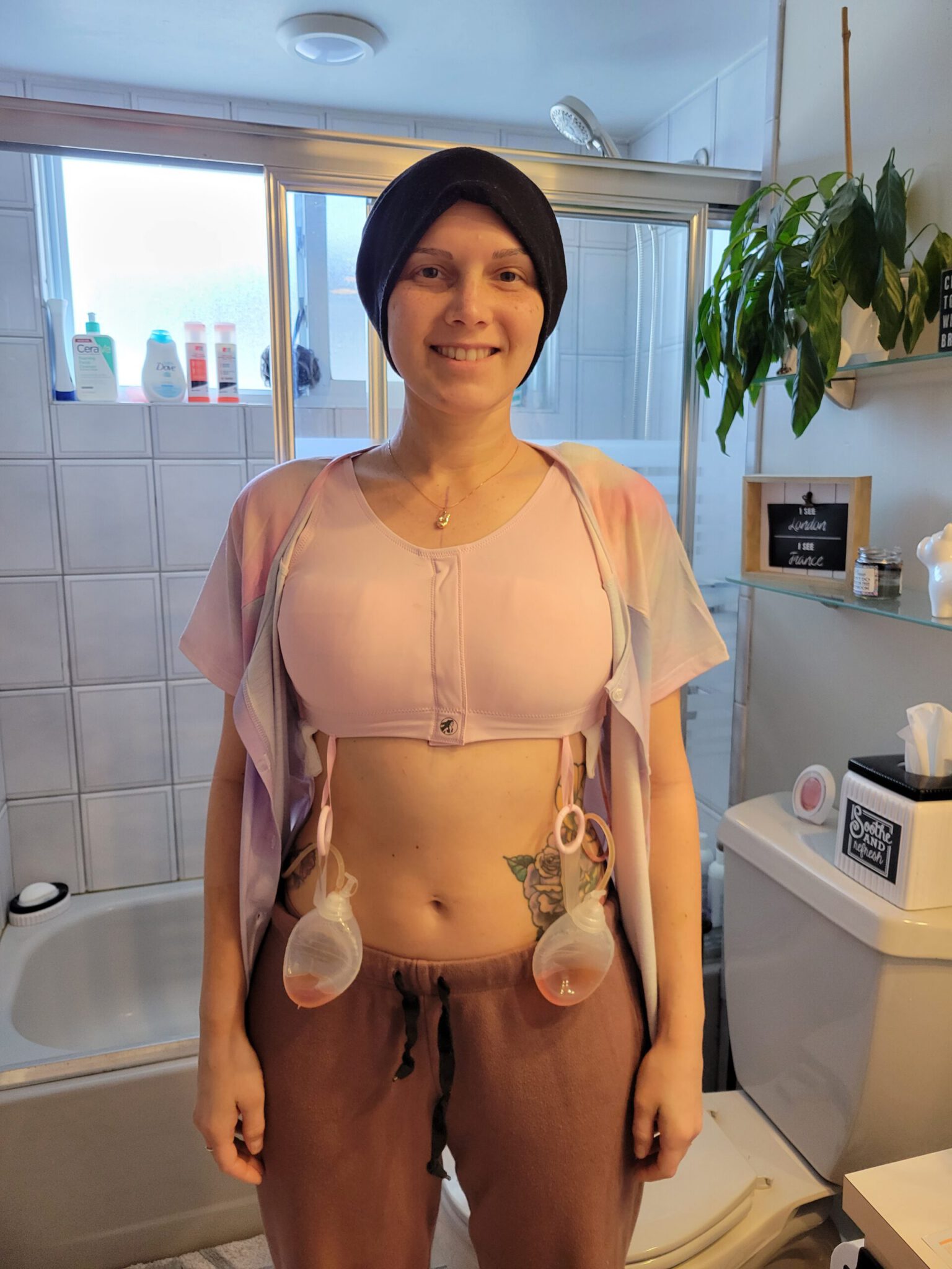 post-mastectomy recovery bra, mastectomy drains, mastectomy, breast cancer surgery
