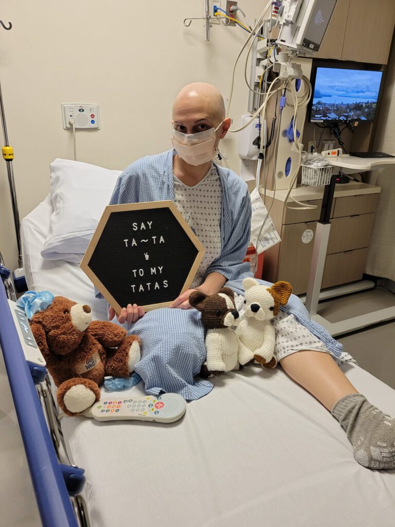 Double Mastectomy, pre-op, surgery
