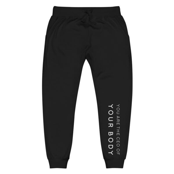"You are the CEO of your body" Unisex Jogger Sweatpants - Image 4