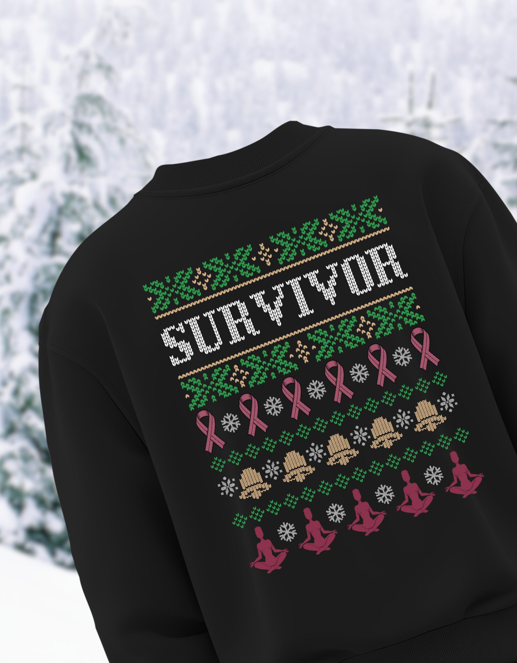2025 Limited Edition Breast Cancer Survivor Ugly Sweater